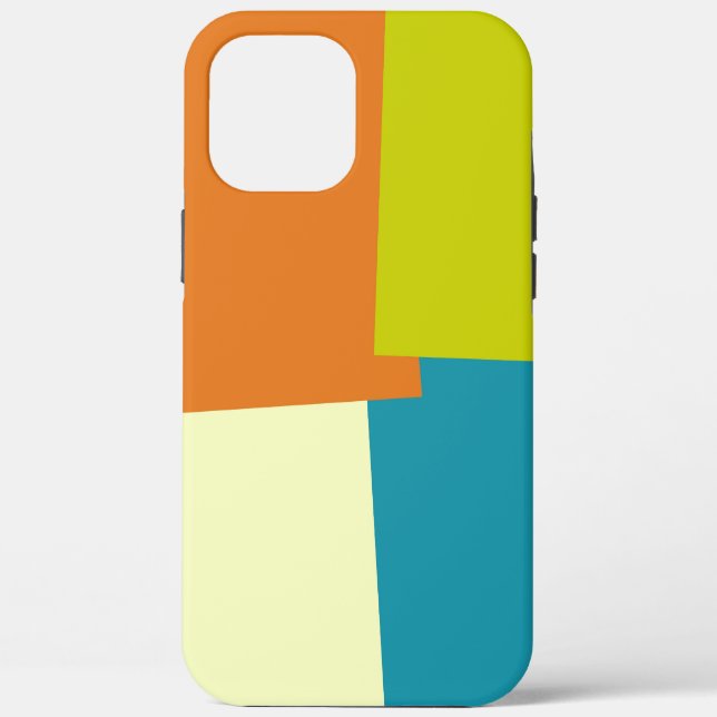 Moderne Retrofarben geometrisch Case-Mate iPhone Hülle (Rückseite)