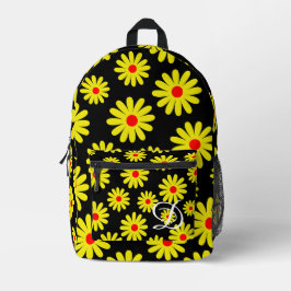 Moderne Retroorange-Gelbe Gänse aus der Mitte des Bedruckter Rucksack