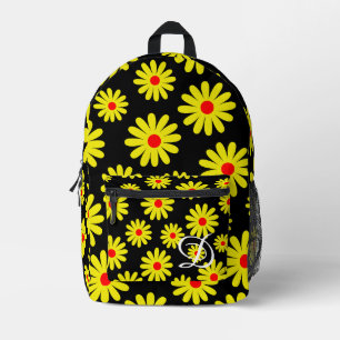 Moderne Retroorange-Gelbe Gänse aus der Mitte des Bedruckter Rucksack