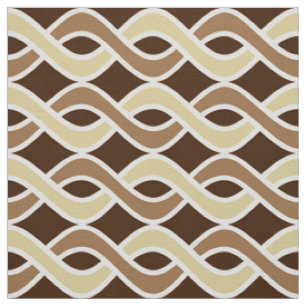 Moderne Ribbons, Taupe und Braun aus dem Mittelalt Stoff