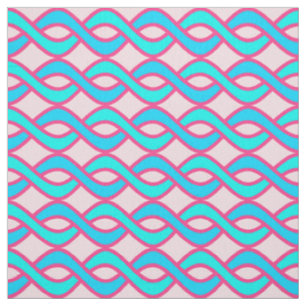 Moderne Ribbons, türkis und rosa aus dem Mittelalt Stoff