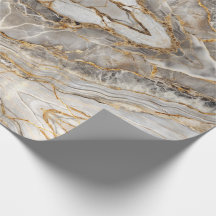 Moderne Rissige Gold Weiße Marmor