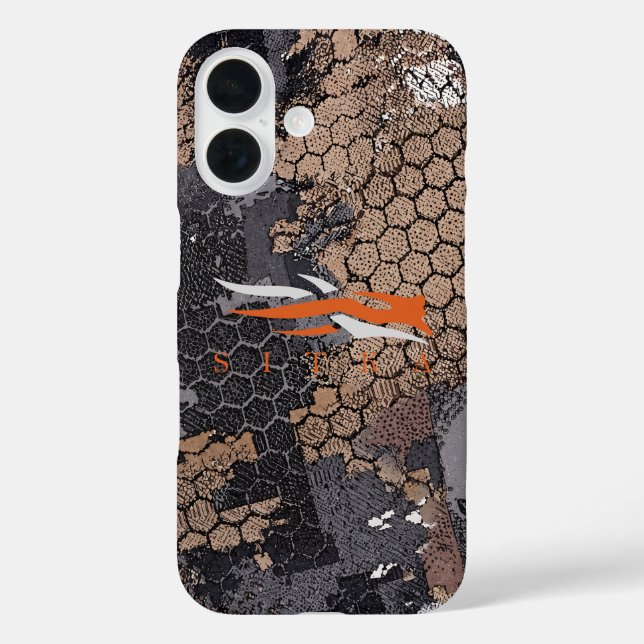 Moderne robuste Jagdtarnung geometrisches Muster V Case-Mate iPhone Hülle (Rückseite)