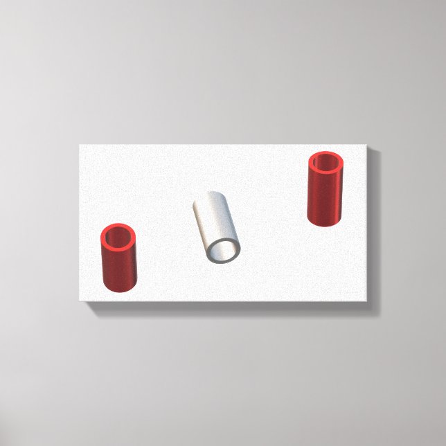 Moderne Röhren Leinwanddruck (Vorderseite)