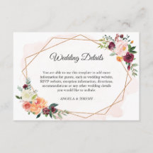 Moderne romantische Blumenzettel