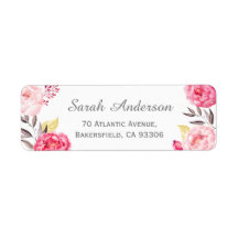 Moderne romantische botanische Chic Pink-Blume