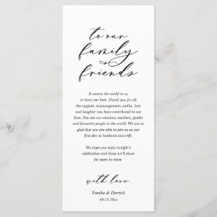 Moderne Romantische Dinner Place Einstellung Danke Programm