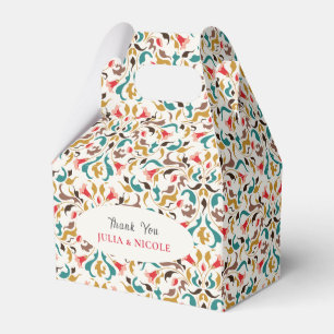 Moderne romantische Elegante Blumenzeremonie Geschenkschachtel