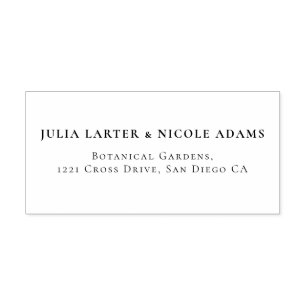 Moderne romantische Elegante Blumenzeremonie Permastempel