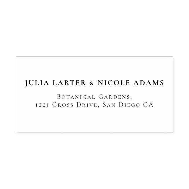 Moderne romantische Elegante Blumenzeremonie Permastempel (Design)