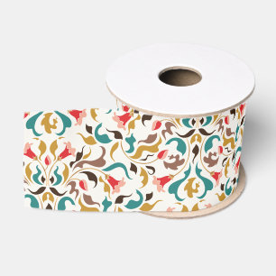 Moderne Romantische Elegante Florale Hochzeitskron Ripsband