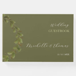Moderne romantische Grüne Kleider Kunst, Kultur Gästebuch