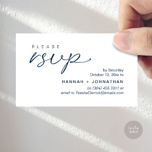 Moderne romantische Hochzeitseinladungen RSVP-Erin Begleitkarte