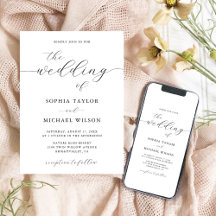 Moderne romantische Kalligrafie Schwarz & Weiß Hoc