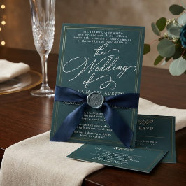 Moderne romantische Schrift Hochzeitseinladung Einladung