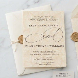 Moderne romantische Schrift Hochzeitseinladung Einladung