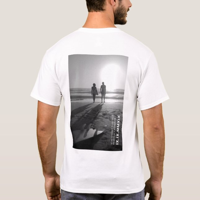 Moderne römische Zahlen Jahresdatum übereinstimmen T-Shirt (Rückseite)