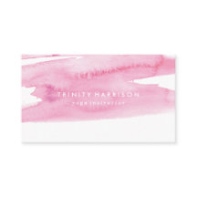 Moderne rosa Aquarell-Wäsche