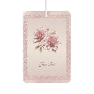 Moderne rosa Blumen-Luftverbesserer Autolufterfrischer