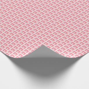 Moderne rosa Brotklammer-Geometrie-Silhouette Geschenkpapier