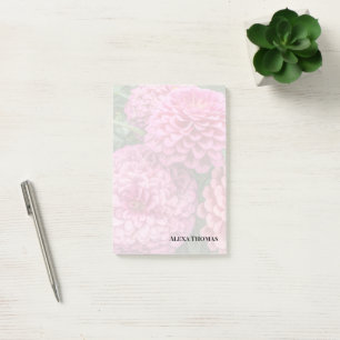 Moderne rosa Dahlien Post-it Klebezettel