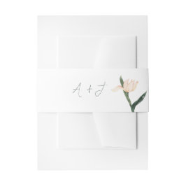 Moderne rosa florale RSVP-Karte mit Kreis Einladungsbanderole