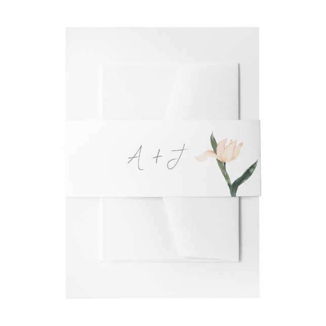 Moderne rosa florale RSVP-Karte mit Kreis Einladungsbanderole (Vorderseite Beispiel)