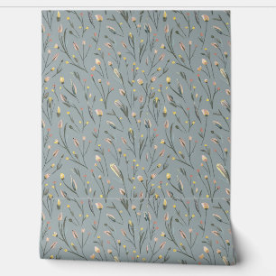 Moderne, rosa gelbe winzige Blume3 Tapete