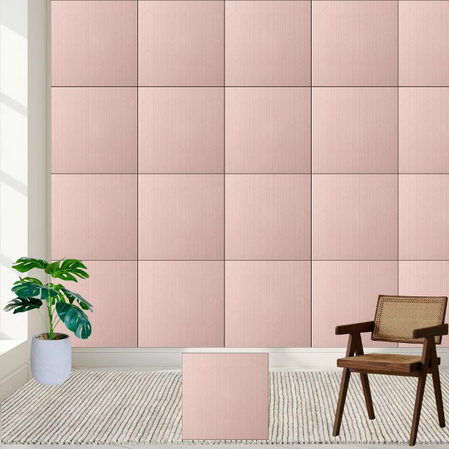 Moderne rosa geometrische Keramik Tile Fliese (Modern Blush Pink Geometric Ceramic Tile)