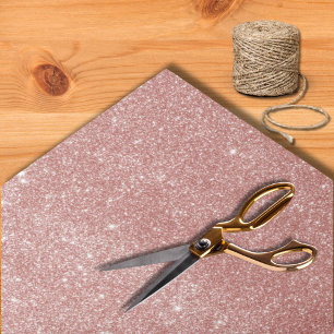 Moderne Rosa-Gold-Glitzer-Hochzeit Seidenpapier