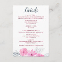 Moderne rosa graue Aquarellfarben Blume Frühjahrsh