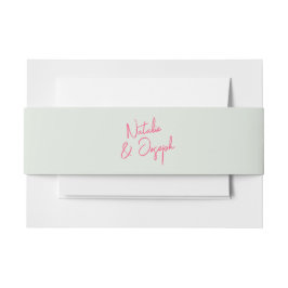 Moderne rosa grüne Retro-Augenbrauen Einladungsbanderole