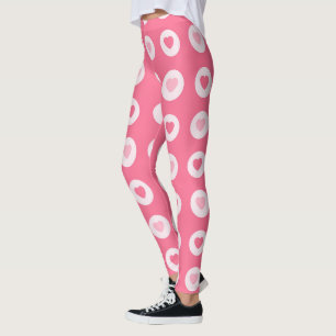 Moderne rosa Herz-Liebe-Sammlung Leggings