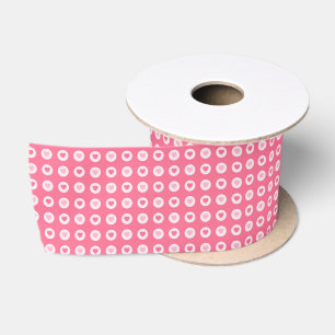 Moderne rosa Herz-Liebe-Sammlung Satinband