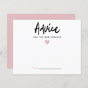 Moderne rosa Herzberatung für die neuen Eltern