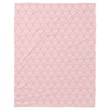 Moderne rosa Herzen auf rosa Fleece Blanket