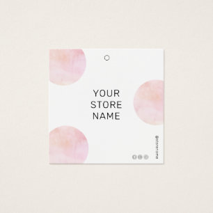 Moderne rosa Kreise Social Media Quadratischer Pre