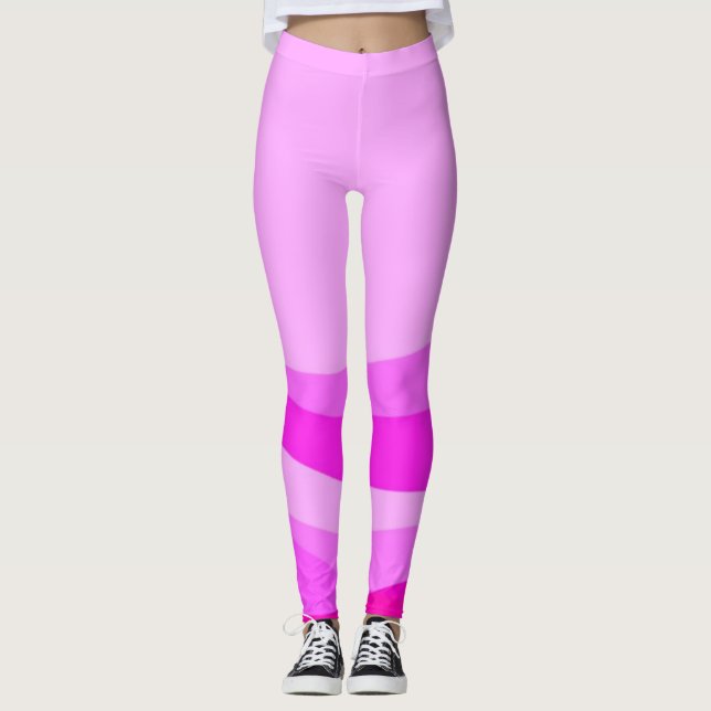 Moderne rosa Leggings. Leggings (Vorderseite)