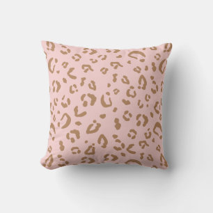 Moderne rosa Leopard Abstrakte Geparden Kissen