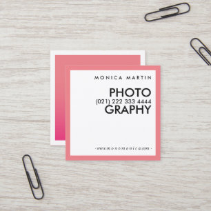 Moderne rosa minimalistische Karten
