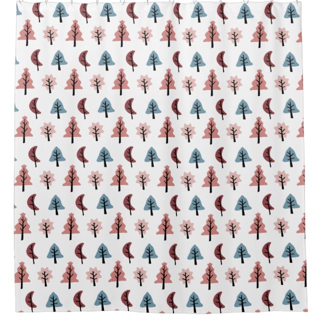 Moderne rosa Pastellkrümelmuster Duschvorhang (Vorderseite)