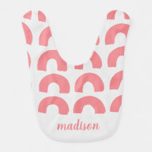 Moderne rosa Regenbogen grau Adorable einfache Cus