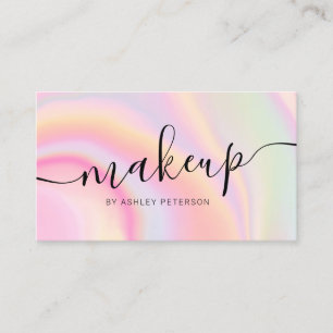Moderne rosa Regenbogenform, unicorn-Marmor-Schrif Visitenkarte