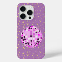 Moderne rosa Retro Diskothek Ball Lila
