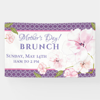 Moderne rosa Rosen | Muttertag Banner