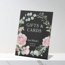 Moderne rosa Rosen Schrift Graduierungsgeschenke &