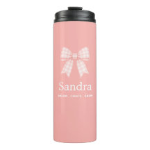 Moderne rosa Schleifen-Namens-Inspirationszitat