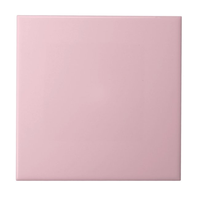 Moderne Rosa Schlichte Solid Color Fliese (Vorderseite)