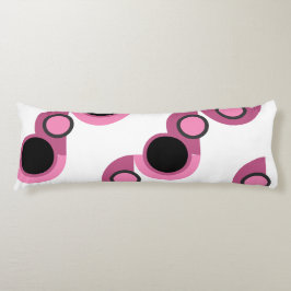 Moderne rosa, schwarz und grau seitenschläferkissen