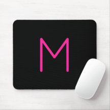 Moderne rosa und schwarze Monogramm